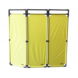 Barrière Travo Viso PVC - 3 vantaux - Jaune uni L 1700 x H 1800 mm