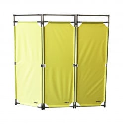 Barrière Travo Viso INOX - 3 vantaux - Jaune L 1700 x H 1800 mm