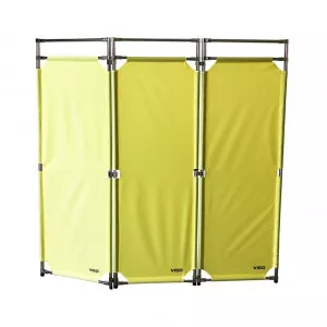 Barrière Travo Viso INOX - 3 vantaux - Jaune L 1700 x H 1800 mm