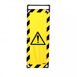 Barrière Travo Viso PVC - 1 panneau - Logo DANGER - Noir-Jaune L 570 x H 1800 mm