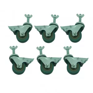 Lot de 6 roulettes Viso pour barrière de chantier BAR4000