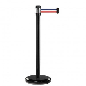 Poteau noir RS2 Viso - sangle 2 m - bleu-blanc-rouge