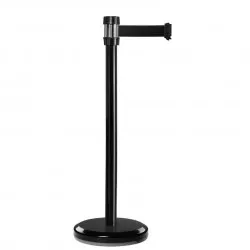 Poteau noir RS2 Viso - sangle 2 m - noire