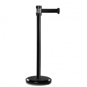 Poteau noir RS2 Viso - sangle 2 m - noire