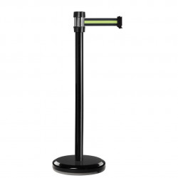 Poteau noir RS2 Viso - sangle 2 m - noire-jaune-noire