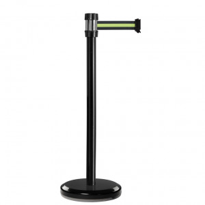 Poteau noir RS2 Viso - sangle 2 m - noire-jaune-noire