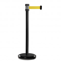 Poteau noir RS2 Viso - sangle 2 m - jaune