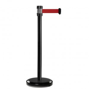 Poteau noir RS2 Viso - sangle 2 m - rouge