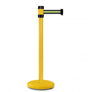 Poteau jaune RS2 Viso - sangle 2 m - noire-jaune-noire