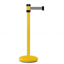 Poteau jaune RS2 Viso - sangle 2 m - grise