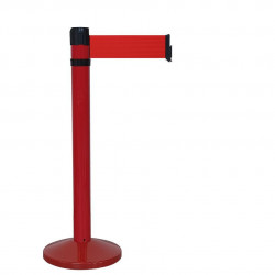 Poteau rouge RS4 Viso - sangle 4 m - rouge - larg. 100 mm