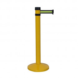 Poteau jaune RS4 Viso - sangle 4 m - noire-jaune-noire - larg. 50 mm