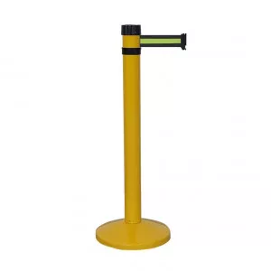 Poteau jaune RS4 Viso - sangle 4 m - noire-jaune-noire - larg. 50 mm