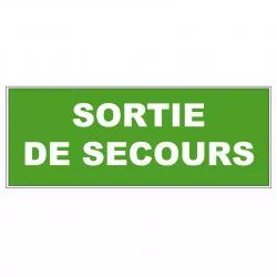 Panneau LP PVC Viso : SORTIE DE SECOURS - Lot de 5