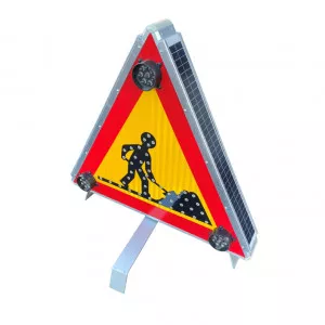Panneau solaire à Led Viso triangle 70 cm triflash - CHANTIER