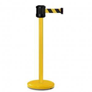 Poteau jaune RX2 Viso - boitier étanche sangle noir-jaune - Long. 2 m - Larg. 5 cm