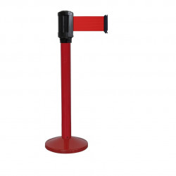 Poteau rouge RX410 Viso - boitier étanche sangle rouge - Long. 4 m - Larg. 10 cm