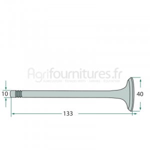 Soupape d'admission modèles KL 11,KL 22,KL 12,KA 110,KA 330,KL 220,KLD 330 par Kramer