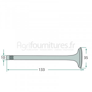 Soupape d'échappement modèles KL 11,KL 22,KL 12,KA 110,KA 330,KL 220,KLD 330 par Kramer