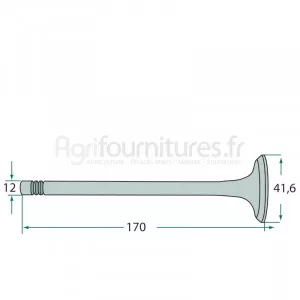 Soupape d'échappement, siège conique modèles D 30 L,D 30 KL par Fahr