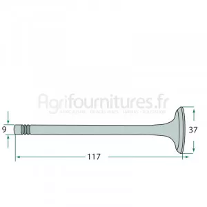 Soupape d'admission modèles K 15,KA 15,KA 18 par Kramer