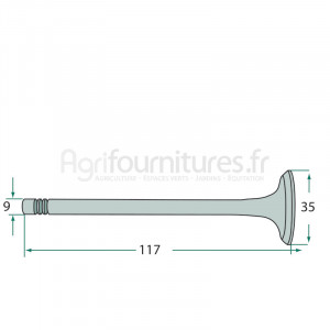 Soupape d'échappement modèles FL 120,FL 131,F 231 GT,Farmer 102,F 250 GT par Fendt