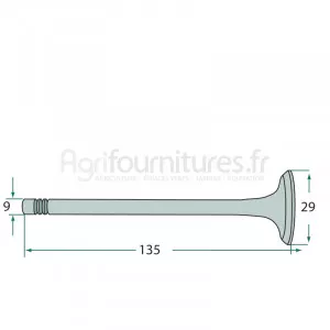 Soupape d'échappement modèles D 177 S par Fahr