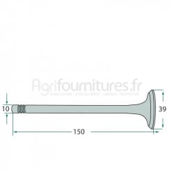 Soupape d'échappement modèles T 188 par Steyr