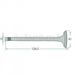Soupape d'admission modèles G 25,G 30,G 35,G 40,G 45,G 50,G 60,G 75 par Güldner