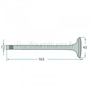 Soupape d'échappement modèles Robust 800 par Hanomag