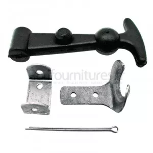 Attache capot complet avec fixation dim. 25 x 120 x 25 mm