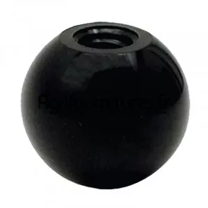 Boule d'attelage en plastique taraudée 10 mm, diam. 36 mm