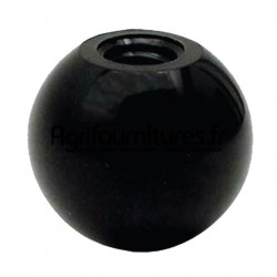 Boule d'attelage en plastique taraudée 12 mm, diam. 45 mm