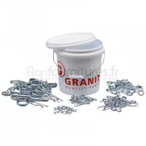 Assortiment de goupilles Bêta et Clips, 20 unités de chaque dimensions
