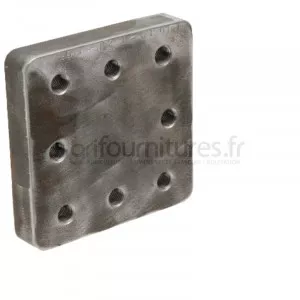 Plaque à souder M16 entraxe 100 x 110 mm