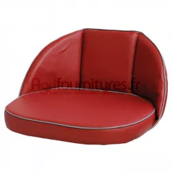 Coussin en synthétique, fixation par sangle dossier 20 cm