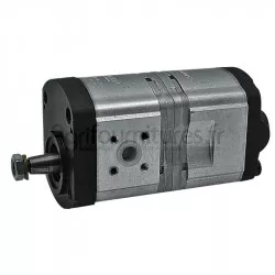 Pompe double 8+8 cm³ pour Case IH