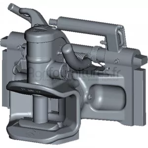 Attache coulissante diam. fixation 32 mm