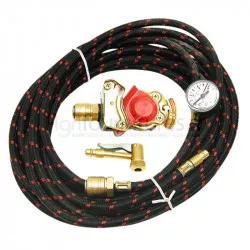 Gonfleur avec manomètre, flexible long. 8 m
