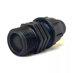 Raccord adaptateur noir à serrage extérieur fileté 3/4" 