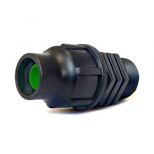 Raccord adaptateur noir à serrage extérieur fileté 3/4" 
