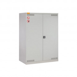 Armoire à fût 14/20, rayonnage 360 et bac de rétention PFV 150 L Cemo