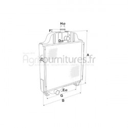 Radiateur de refroidissement Bepco 26/150-69 pour tracteur