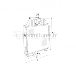 Radiateur de refroidissement Bepco 30/150-15 pour tracteur