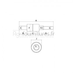 Jeu de réparation de pompe à eau Bepco 20/131-85 pour tracteur