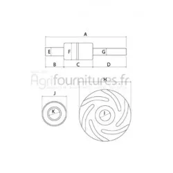 Jeu de réparation de pompe à eau Bepco 20/131-87 pour tracteur