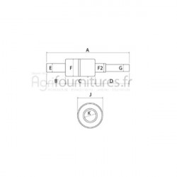Jeu de réparation de pompe à eau Bepco 20/131-84 pour tracteur