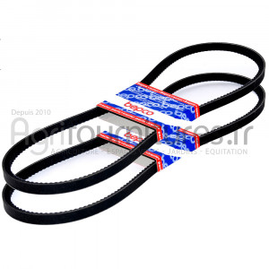 Paire de courroies trapézoïdales 13 x 1575 la Bepco 30/144-127 pour tracteur