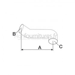Durite supérieure Ø 35.5 x 37.5 mm Bepco 30/153-8 pour tracteur