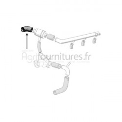 Durite supérieure Ø 48 x 48 mm Bepco 22/153-148 pour tracteur